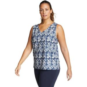 Eddie Bauer Women’s Departure V-Neck Tank Top – Print(Maritime)