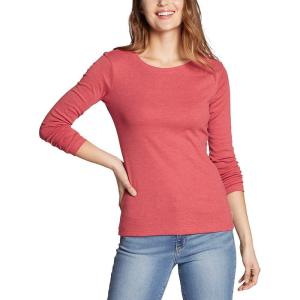 Eddie Bauer Women’s Stine’s Long-Sleeve Crew T-Shirt(Desert Rose)