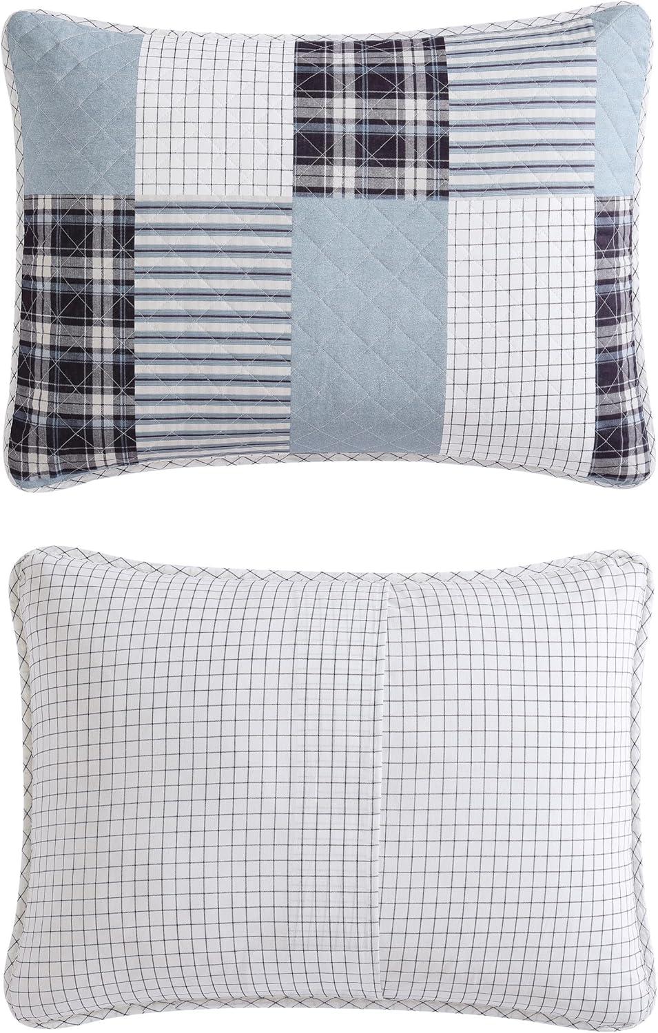 imageEddie Bauer Twin Quilt Set Reversible Cotton Bedding with Matching Sham Home Decor for All Seasons Camano Island Red TwinCamano Island Plum