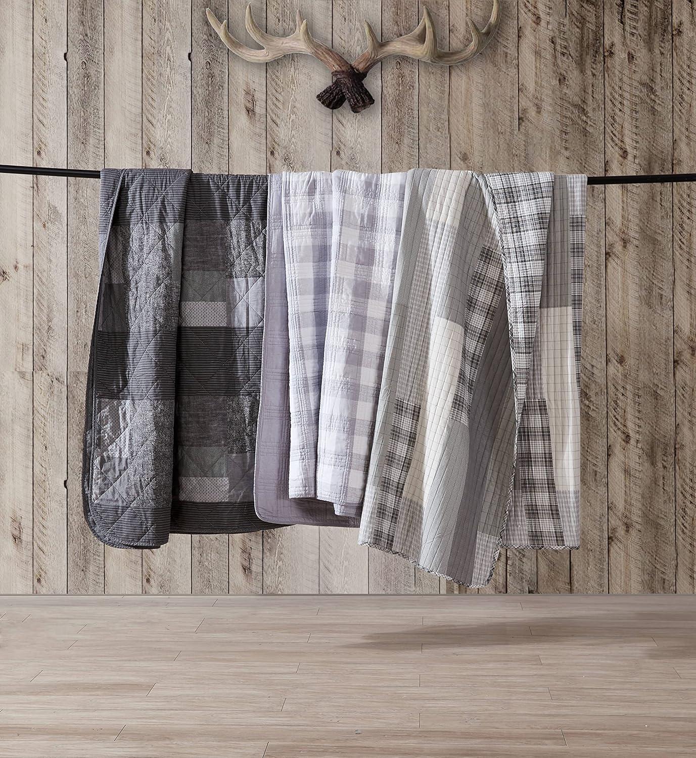 imageEddie Bauer Twin Quilt Set Reversible Cotton Bedding with Matching Sham Home Decor for All Seasons Camano Island Red TwinCamano Island Plum