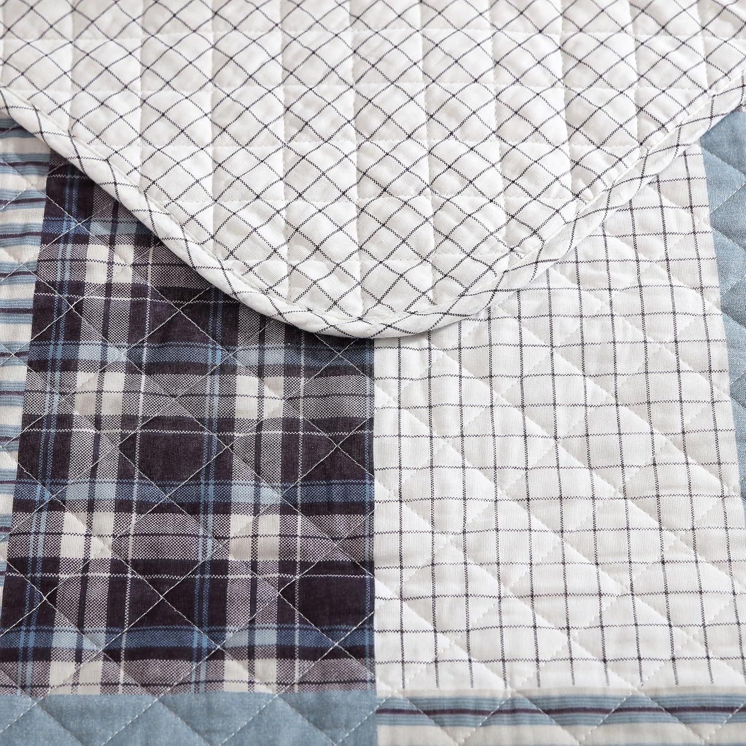 imageEddie Bauer Twin Quilt Set Reversible Cotton Bedding with Matching Sham Home Decor for All Seasons Camano Island Red TwinCamano Island Plum