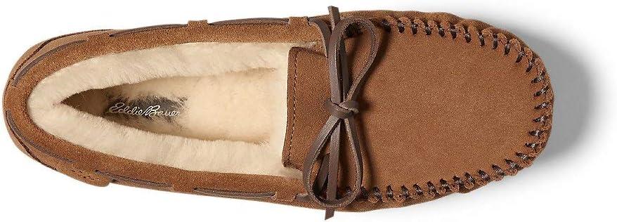 imageEddie Bauer Womens Firelight Shearling Moc Chestnut 7M