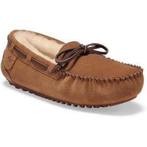 Eddie Bauer Women’s Firelight Shearling Moc, Chestnut, 7M